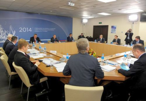 Совещание по вопросу создания судостроительного комплекса на Дальнем Востоке. Фото пресс-службы президента России