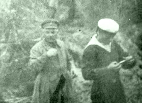 Клим Ворошилов на поляне утеса Малмыж (Нанайский район Хабаровского края)