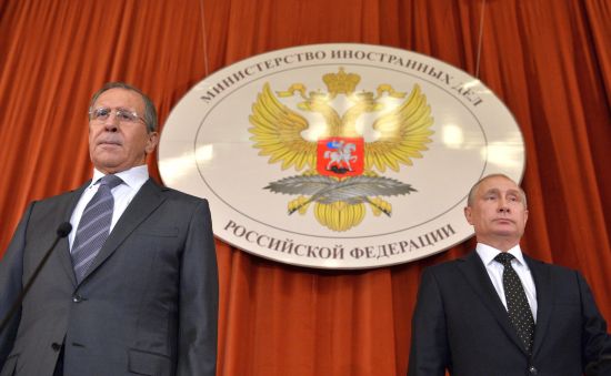 Сергей Лавров и Владимир Путин