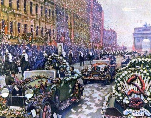 Встреча челюскинцев в Москве