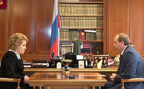 Председатель СФ В. Матвиенко встретилась с губернатором Еврейской автономной области А. Левинталем