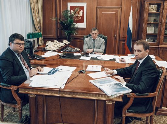 На совещании