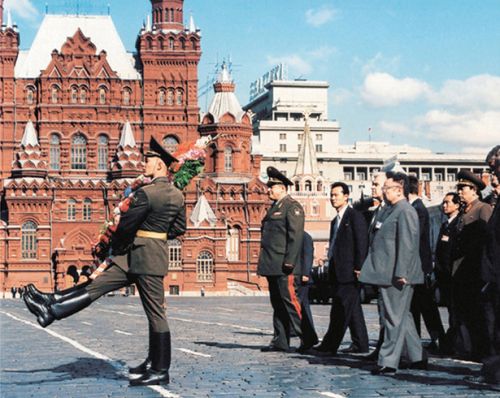 Ким Чен Ир в Москве. Фото ЦТАК