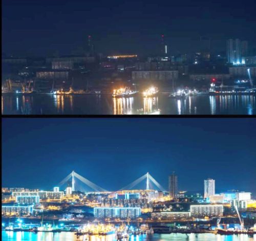 Чуркин в обычное время; вверху - в течение недели апокалипсиса. Фото - Павел Ванифатов