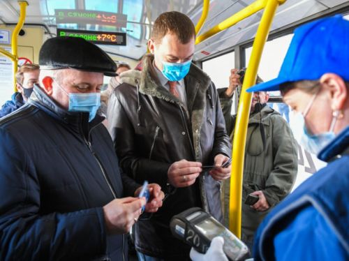 Мэр Хабаровска Сергей Кравчук и врио губернатора края Михаил Дегтярев