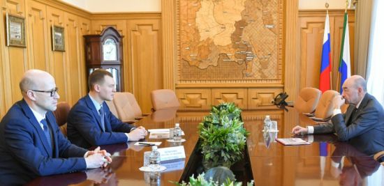 Встреча Михаила Дегтярева и Сергея Готье.