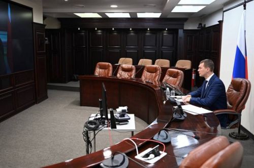 Михаил Дегтярев на встрече с Путиным по ВКС