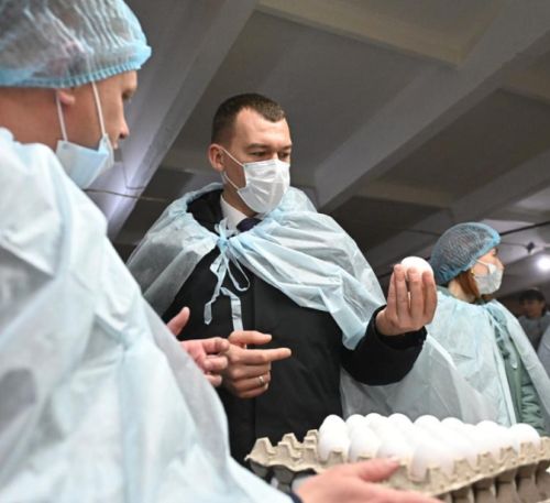 Михаил Дегтярев на Комсомольской птицефабрике