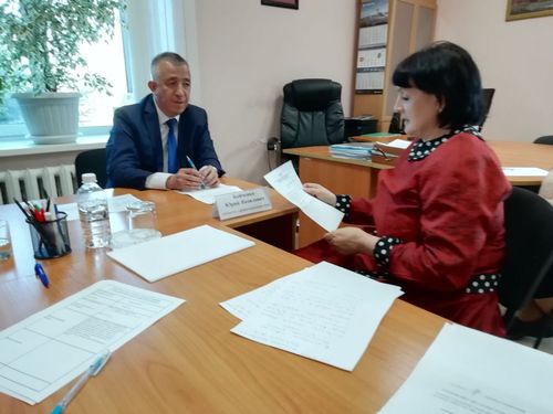 Татьяна Седых на приему у министра здравоохранения края.