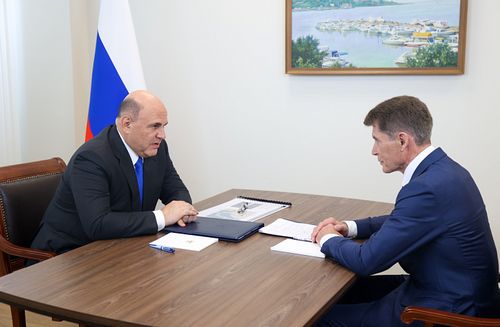 Олег Кожемяко и Михаил Мишустин
