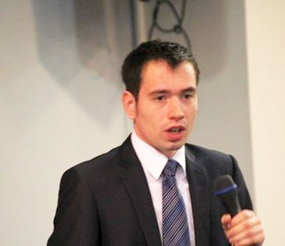 Алексей Ворсин на съезде.