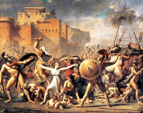 Жак-Луи Давид. Сабинянки, останавливающие битву