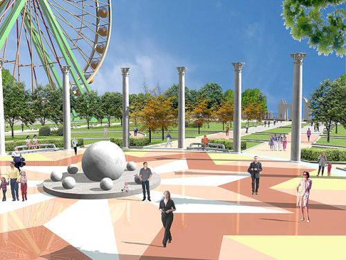 Один из проектов обустройства парка архитектора Александра Мамешина так и не реализован
