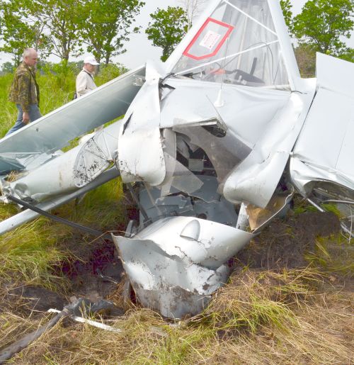 Все что осталось от самолета