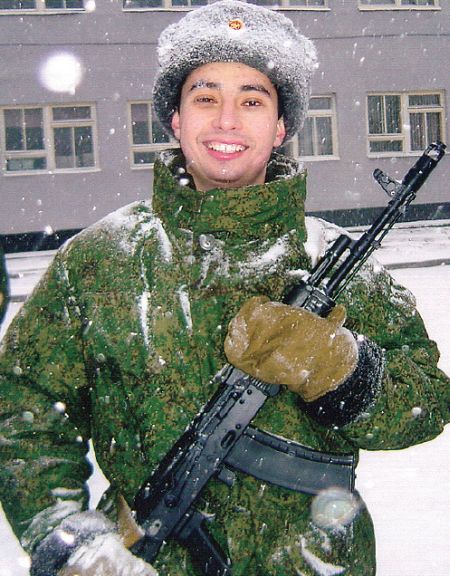 Ерофей Головчак в день принятия воинской присяги. Фото из семейного альбома