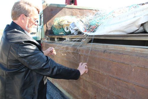 Жаберные сети, одни из самых эффективных орудий лова тихоокеанских лососей в реках Камчатки