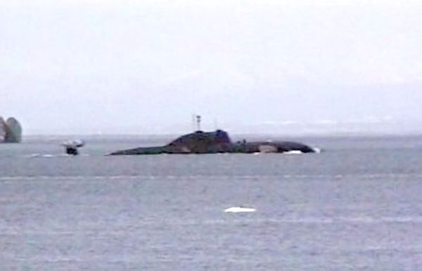 АПЛ «Нерпа». Съемка сделана на следующий день после трагедии