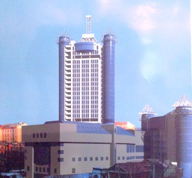 Вид гостиницы с ул. Шеронова. Проект ТПИ «ХабаровскПромПроект»./ Нажмите, чтобы УВЕЛИЧИТЬ. (нажмите, чтобы увеличить)