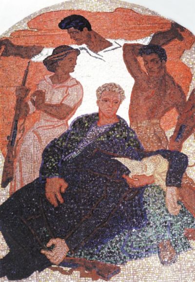 Мозаика - Жертвы Гражданской войны, 1960-е годы, 30 кв.м./ Нажмите, чтобы УВЕЛИЧИТЬ (нажмите, чтобы увеличить)