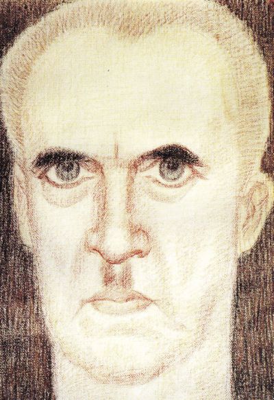 Писатель Всеволод Иванов, 1968 год, карандаш./ Нажмите, чтобы УВЕЛИЧИТЬ (нажмите, чтобы увеличить)