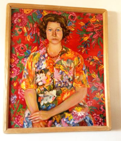 Свою супругу художник на холсте усыпал яркими цветами, 1994 год./ Нажмите, чтобы УВЕЛИЧИТЬ (нажмите, чтобы увеличить)