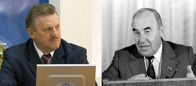 У Вячеслава Шпорта (слева) есть на кого равняться - Алексей Чёрный, 1-й секретарь Хабаровского крайкома КПСС уделял особое внимание сельскому хозяйству.