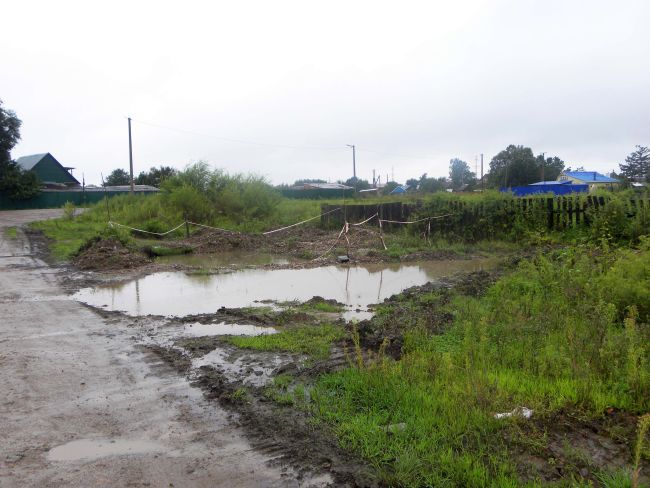 Место порыва магистрали