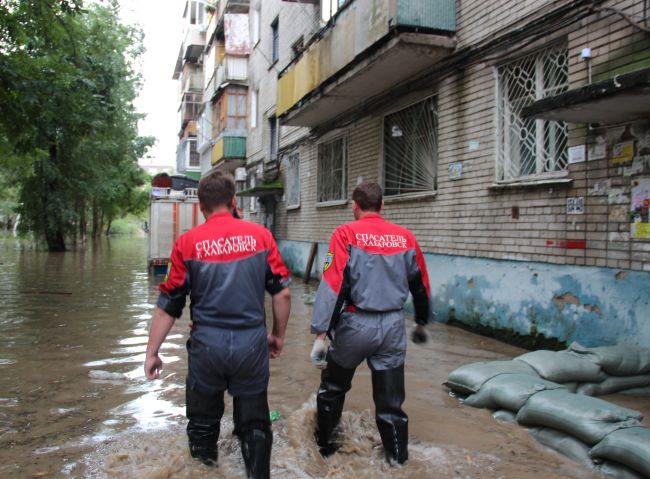 С ул. Ремесленной в Хабаровске эвакуируют людей.