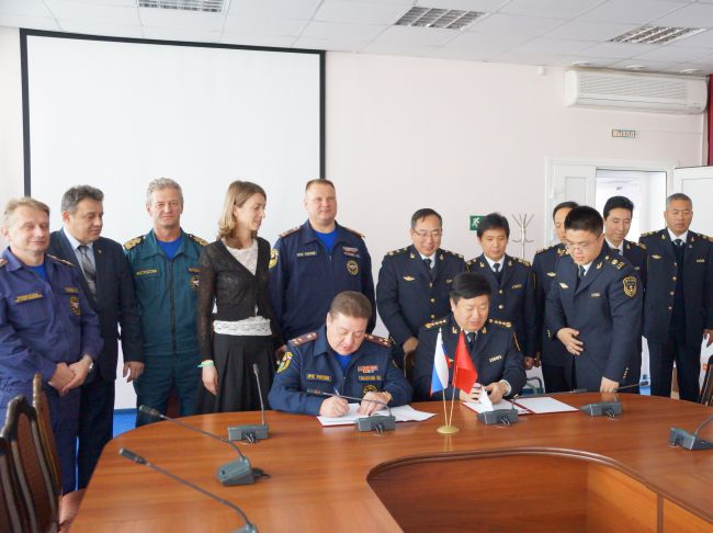 Подписание протокола В Благовещенске