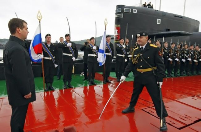 26 сентября 2008 года крейсер «Георгий Победоносец» посетил тогдашний президент России Дмитрий Медведев.
