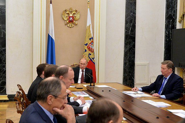 На расширенном заседании Совета Безопасности. Фото пресс-службы Президента России