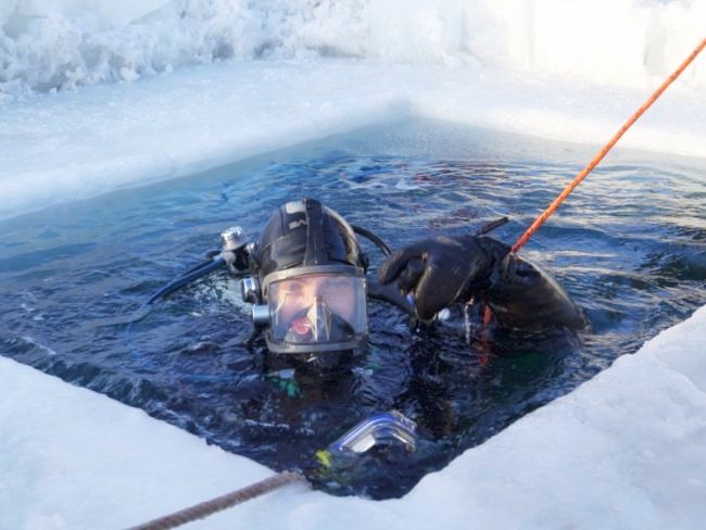Водолазы пошли в море