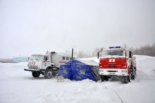 На трассе Морпорт - Аэропорт развернут городок жизнеобеспечения