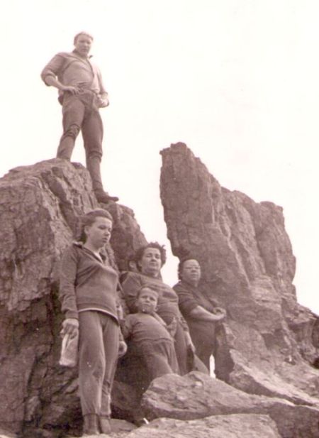 Роман Колесников (отец Мити) на вершине Хехцира, 1973 г.