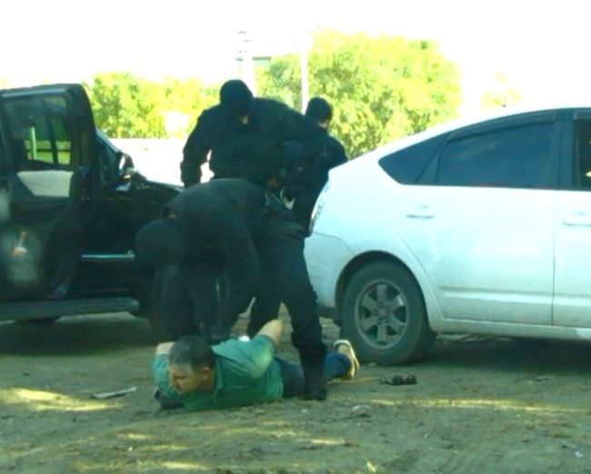 Момент задержания. Фото пресс-службы погрануправления Хабаровского края и ЕАО.