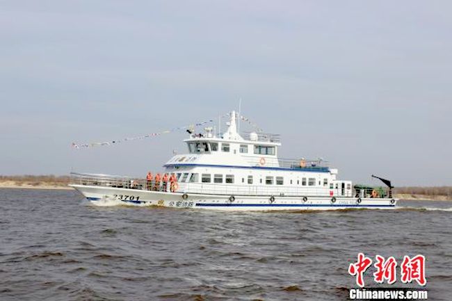 Пограничный отряд общественной безопасности получил новое сторожевое судно под номером «23701»