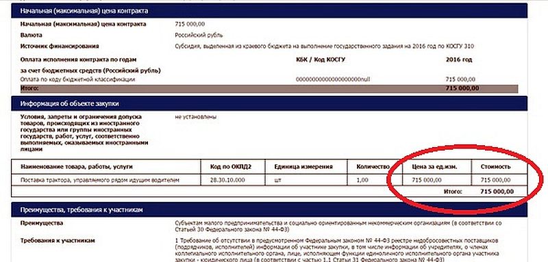 Цена трактора для расчистки снега