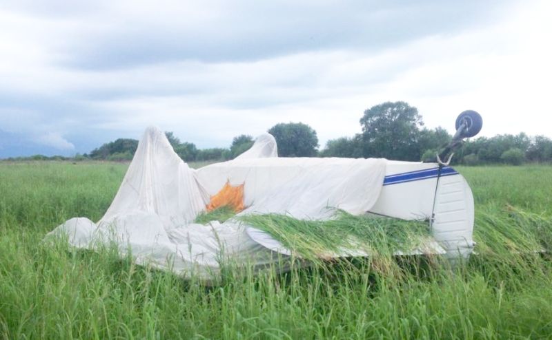 Со слов пилота, причиной вынужденной посадки явился отказ двигателя