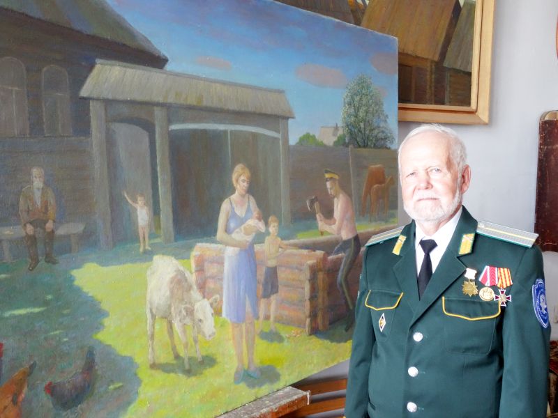 Художник В.Фомин. Фото В.Иванова