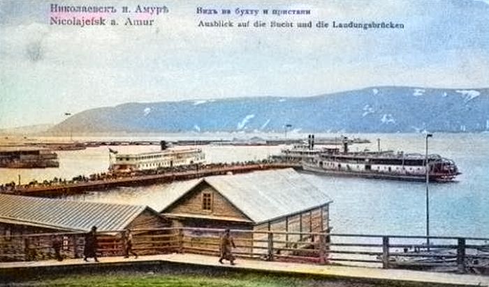 Речная пристань дореволюционного Николаевска