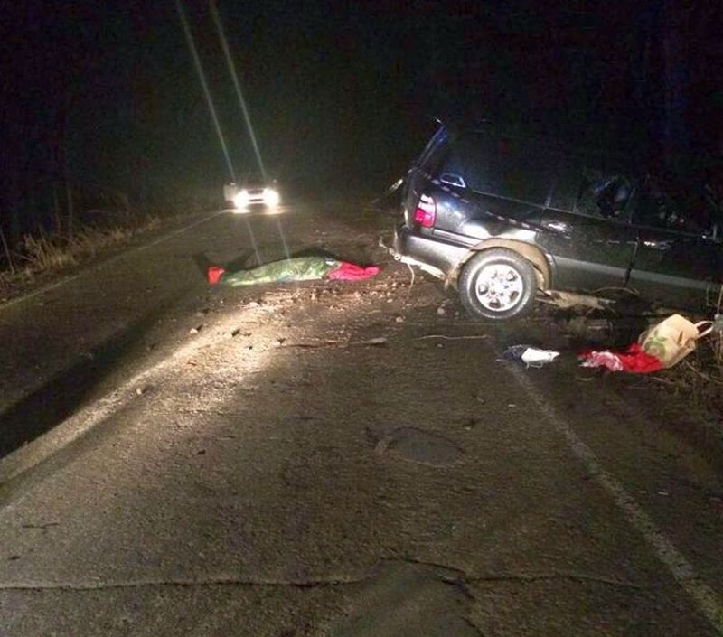 Машина съехала в кювет