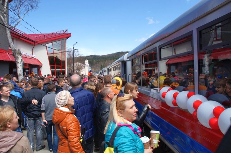 Детская железная дорога в Южно-Сахалинске