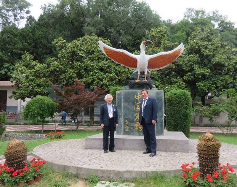 В уезде Янсянь на северо-западе Китая состоялся международный форум, посвященный красноногому ибису