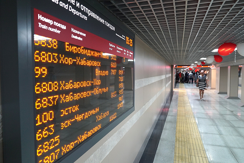 Подземный пешеходный переход на железнодорожном вокзале Хабаровска открыт