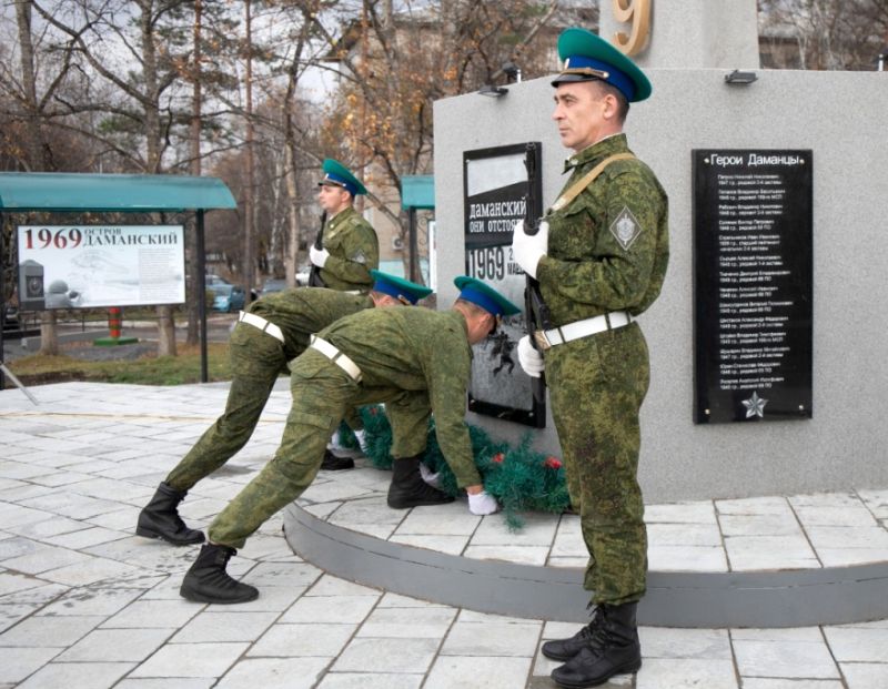 Парк Героев Даманских событий торжественно открыли в Лучегорске в среду