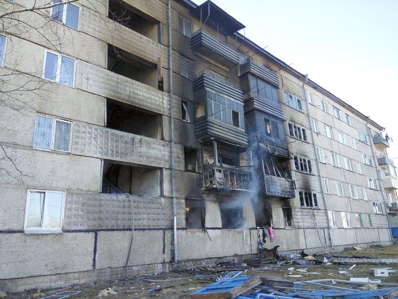Взрыв бытового газа произошел 6 ноября с.г. в доме №12 по ул. Островского в п. Приамурский ЕАО.