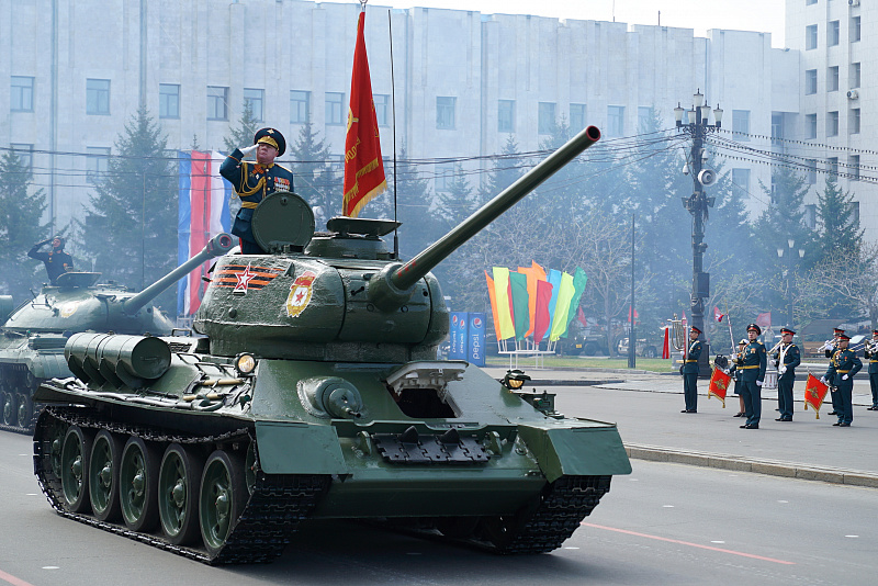 Парад, посвященный 74-й годовщине Победы в Великой Отечественной войне, прошел в Хабаровске