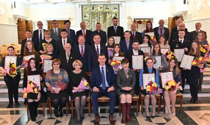 Торжественный прием, приуроченный ко Дню российской науки, состоялся в Доме официальных приемов правительства Хабаровского края