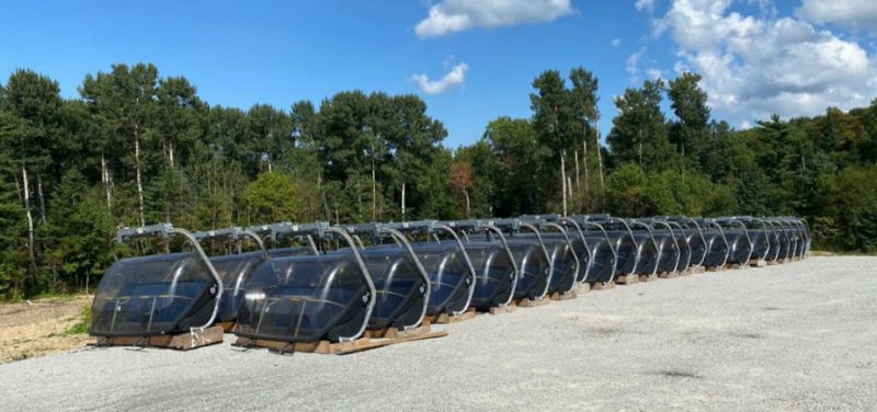 Современный кресельный подъемник доставили на территорию комплекса «Хехцир»