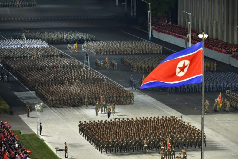 Колонны военного парада в честь 75-летия основания ТПК.